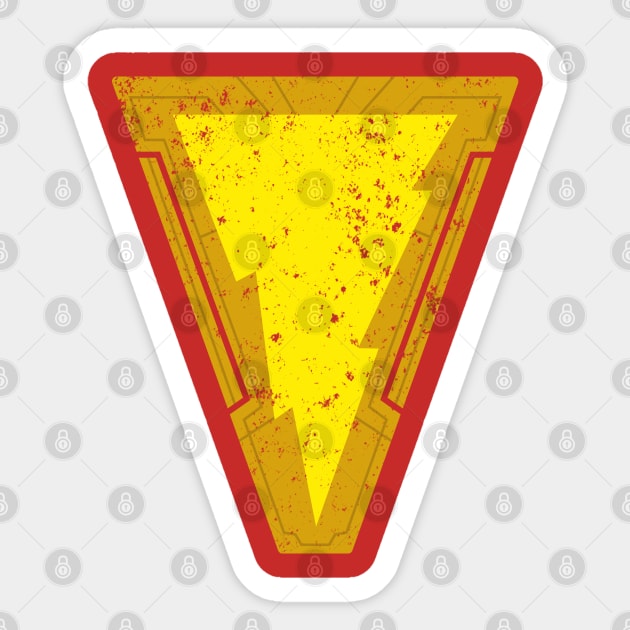 (/) Zachary Levi SHAZAM! grunge Sticker by LuksTEES